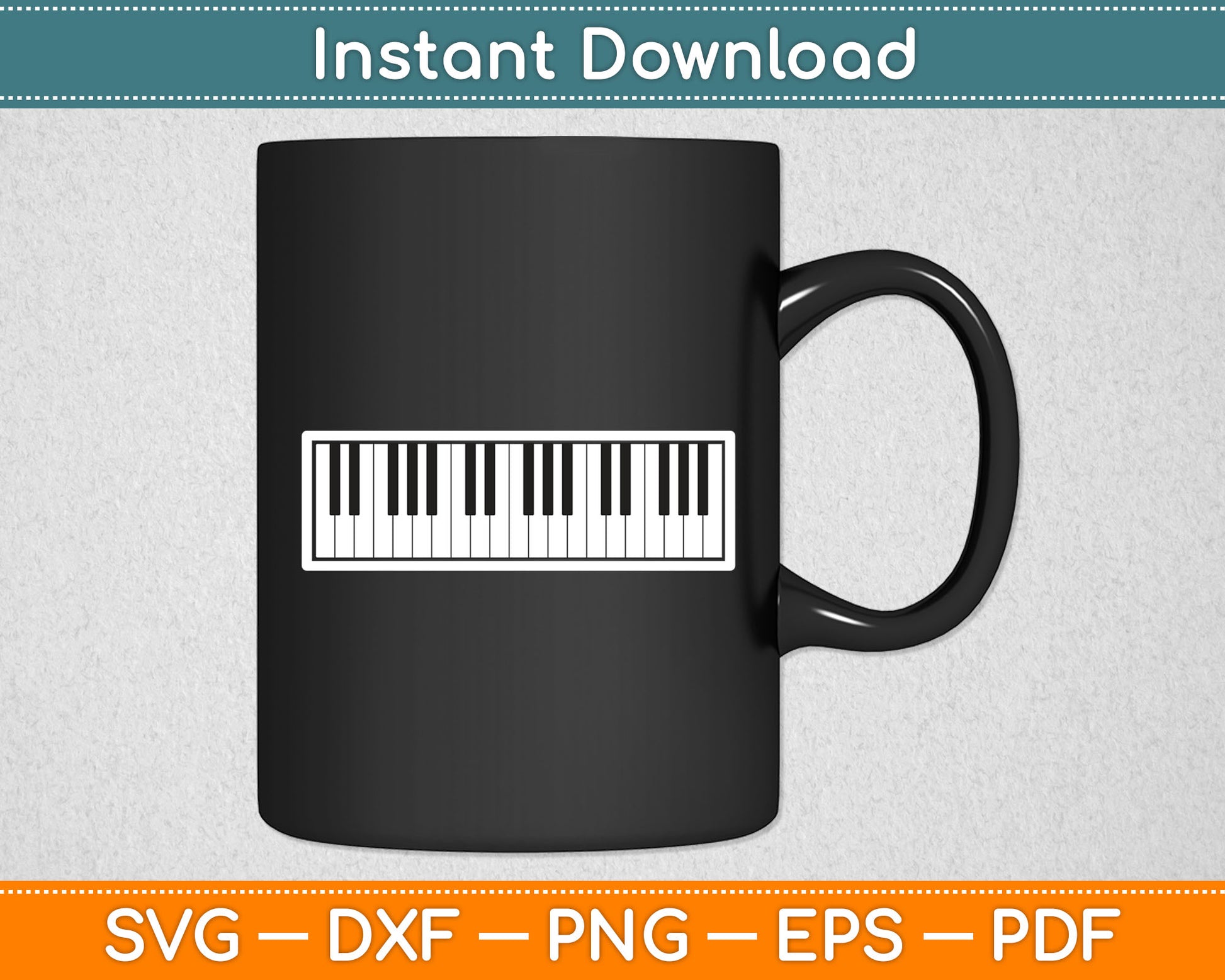 Piano Keyboard Musical Musician Pianist Svg Digital Cutting File