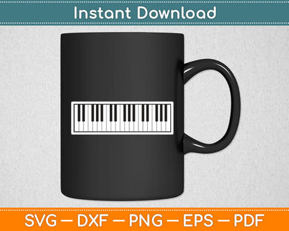 Piano Keyboard Musical Musician Pianist Svg Digital Cutting File
