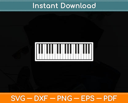 Piano Keyboard Musical Musician Pianist Svg Digital Cutting File