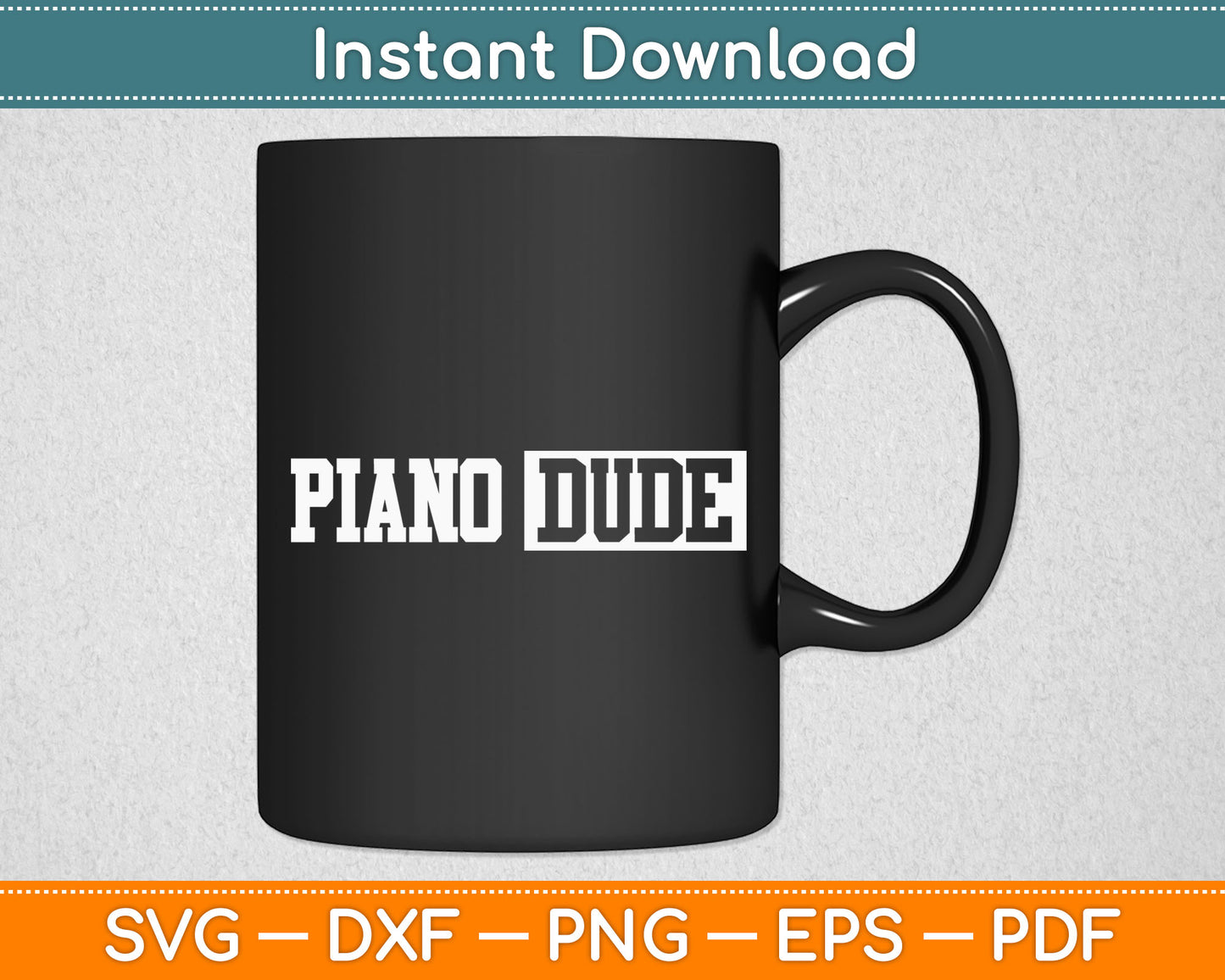 Piano Keyboard Player Musician Pianist Svg Digital Cutting File