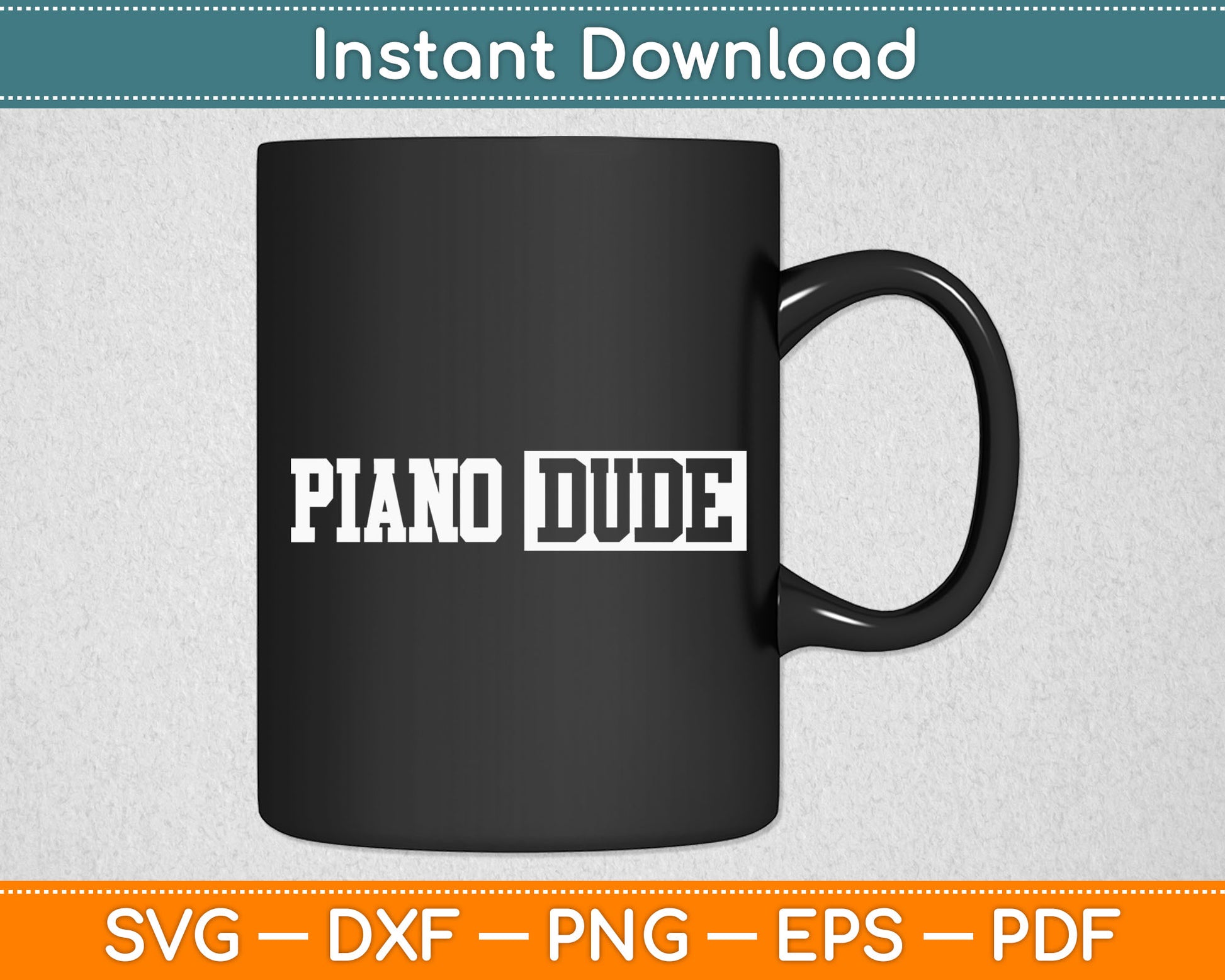 Piano Keyboard Player Musician Pianist Svg Digital Cutting File