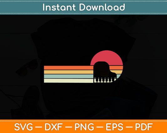 Piano Retro Style Pianist Svg Digital Cutting File