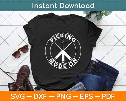 Picking Mode On Locksmith Lock Picking Svg Digital Cutting File
