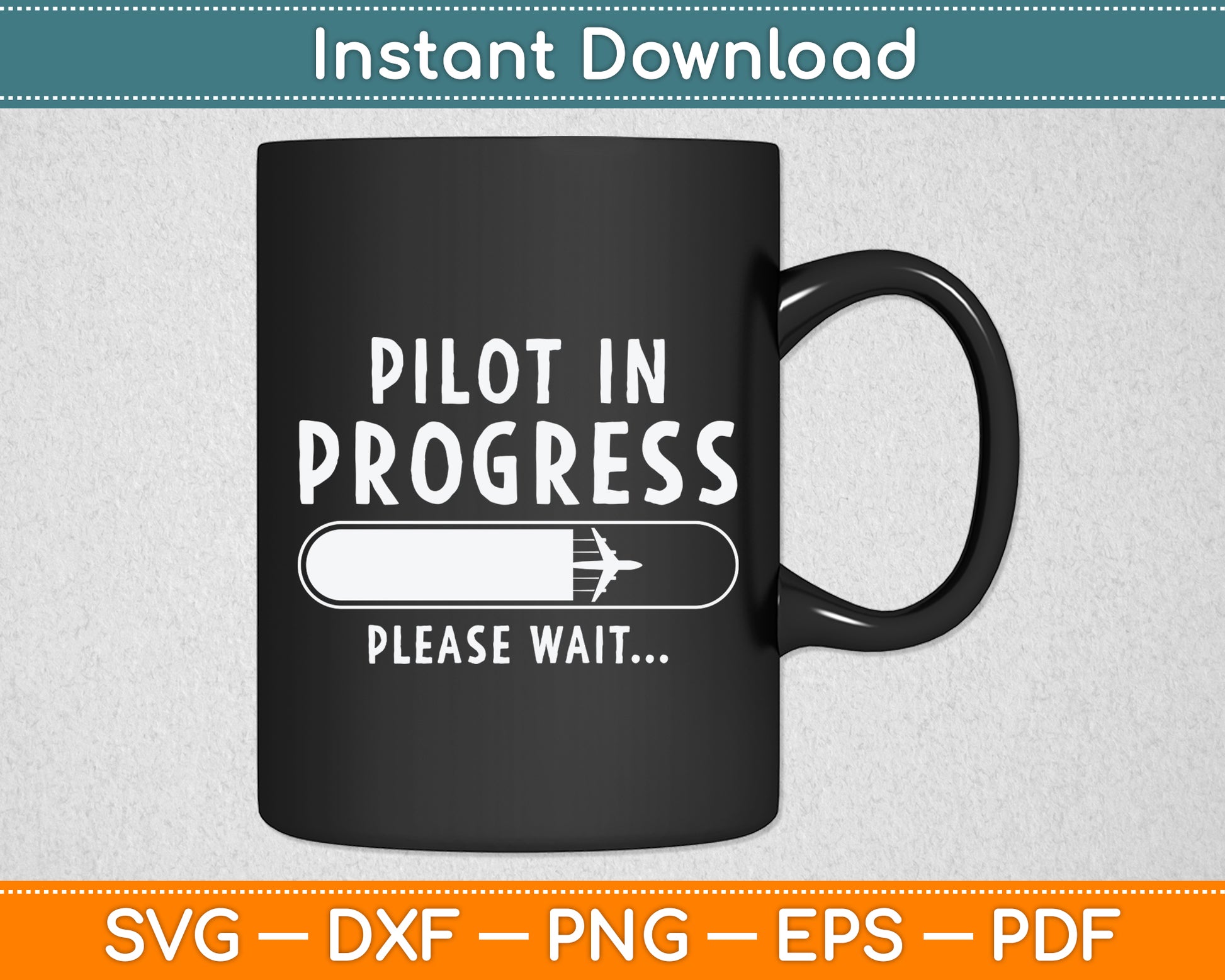 Pilot In Progress Pilot Svg Png Dxf Digital Cutting File