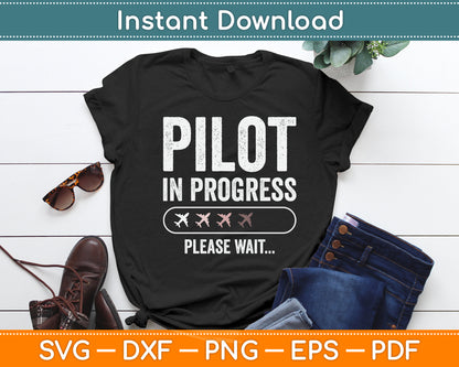 Pilot Progress Please Wait Future Pilot Funny Svg Png Dxf Digital Cutting File