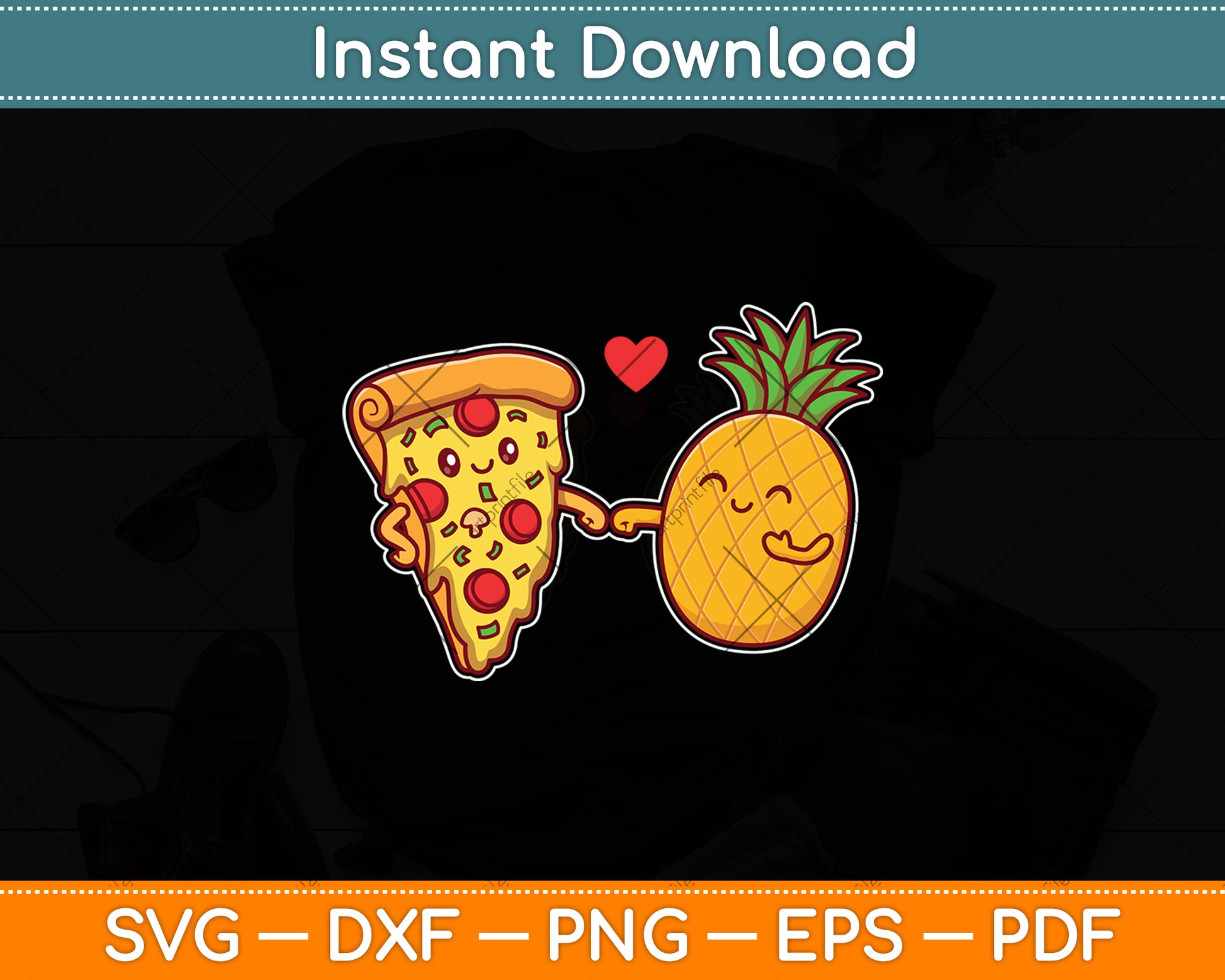 Pineapple Pizza Funny Svg Digital Cutting File
