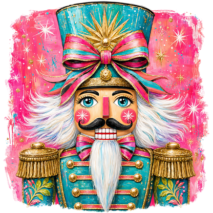 Pink Bow Nutcracker Christmas PNG