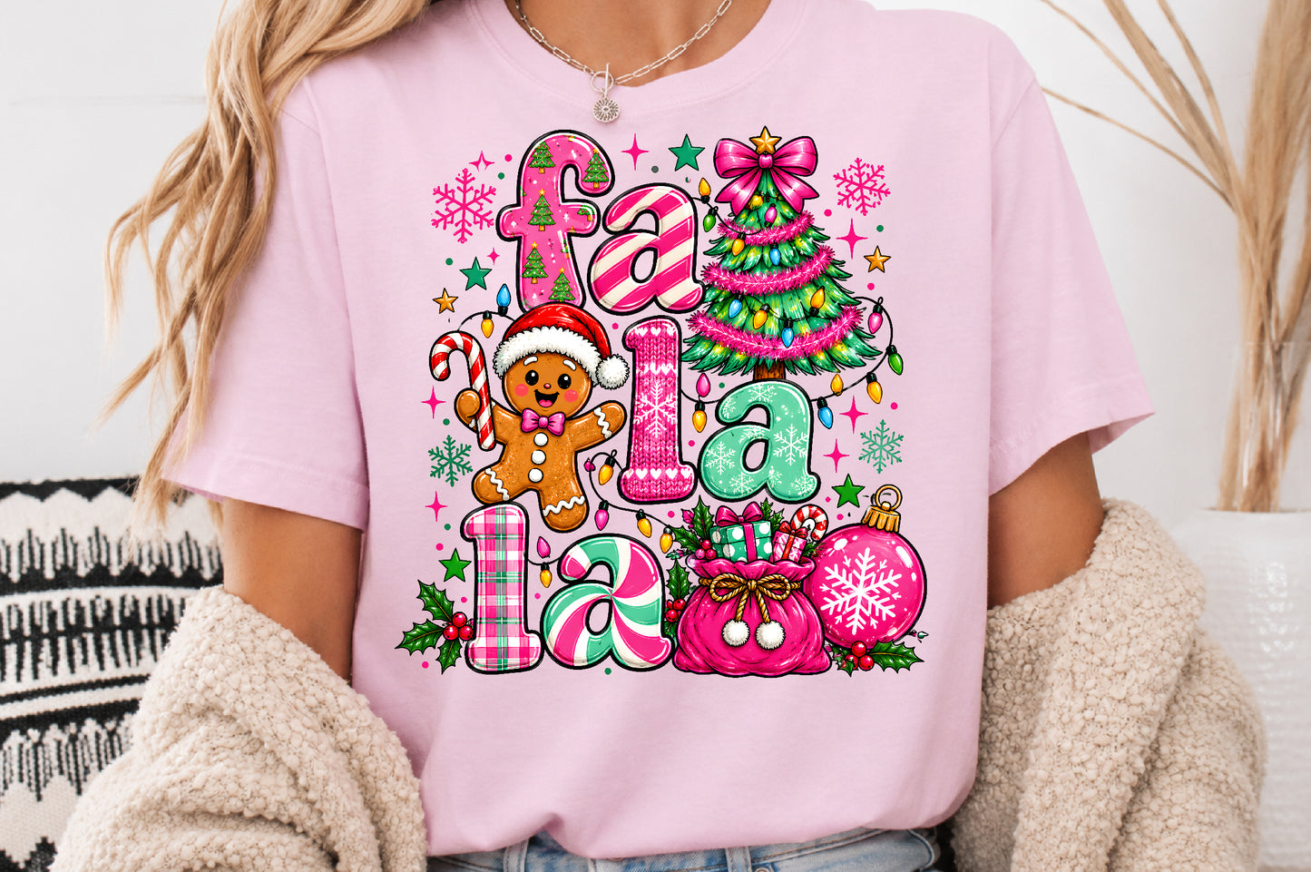 Christmas Is Pastel Coquette Christmas Tree PNG Cute Holiday Sublimation Design