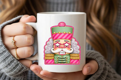 Pink Christmas Nutcracker PNG