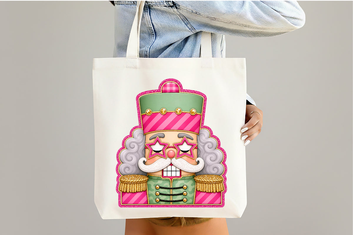 Pink Christmas Nutcracker PNG