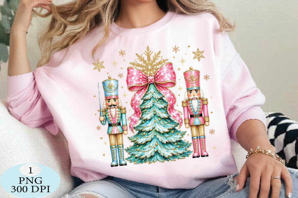 Pink Nutcracker Christmas Tree PNG