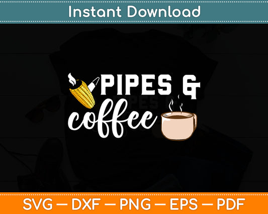 Corncob Pipe Smoker Smoking Tobacco Coffee Lover Drinker Svg Digital Cutting File