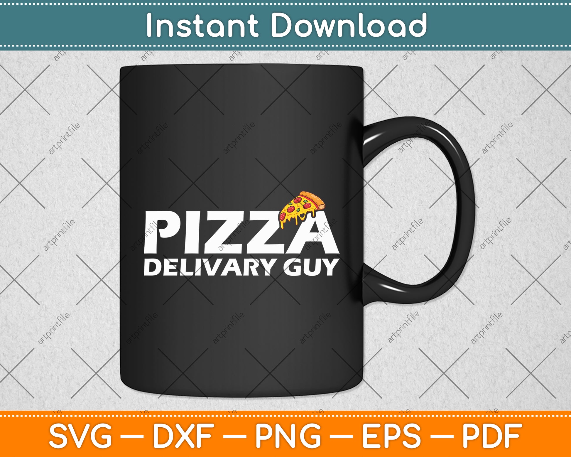 Pizza Delivery Guy Pizza Lovers Svg Digital Cutting File