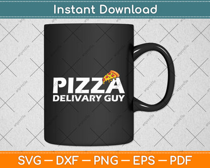 Pizza Delivery Guy Pizza Lovers Svg Digital Cutting File