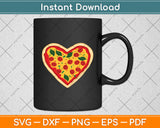 Pizza Heart Svg Digital Cutting File