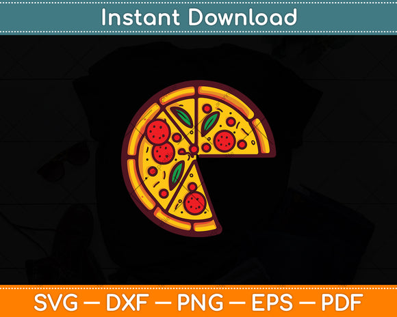 Pizza Missing A Slice Matching Set Couple Svg Digital Cutting File