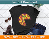 Pizza Missing A Slice Matching Set Couple Svg Digital Cutting File