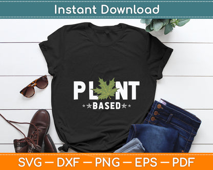 Plant Based Marijuana Leaf Weed Joint Pot Smoker Vegan Svg Digital Cutting File