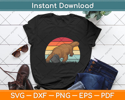 Platypus Awesome Vintage Retro Svg Png Dxf Digital Cutting File