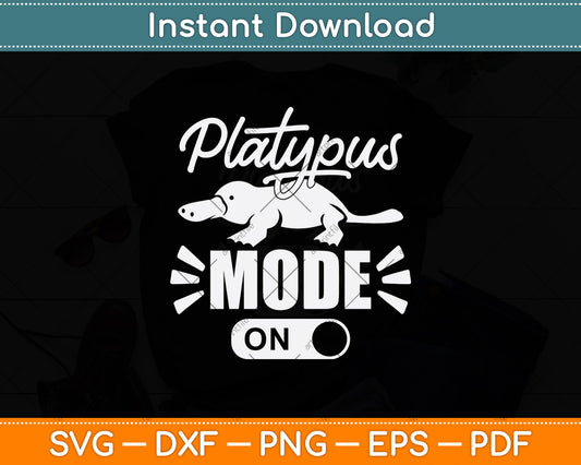 Platypus Mode On Svg Png Dxf Digital Cutting File