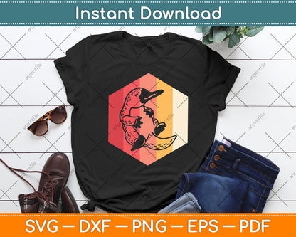 Platypus Retro Vintage Lover Svg Png Dxf Digital Cutting File