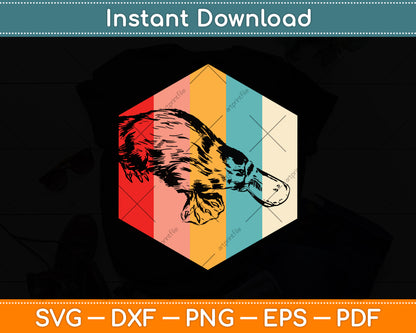 Platypus Vintage Lover Svg Png Dxf Digital Cutting File
