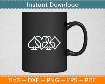 Poker Player - Texas Hold'em Poker Svg Digital Cutting File