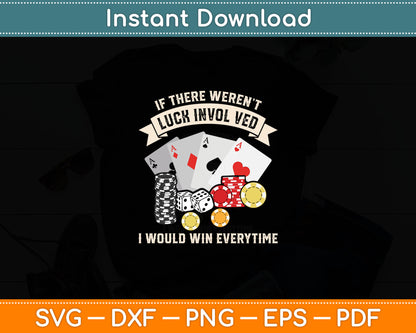 Poker Texas Hold'Em - Gambling Casino Gambler Poker Svg Digital Cutting File
