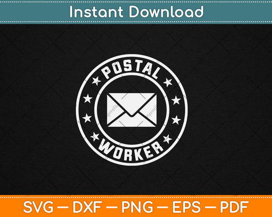 Postal Worker Delivery Service Post Office World Post Day Svg Digital Cutting File