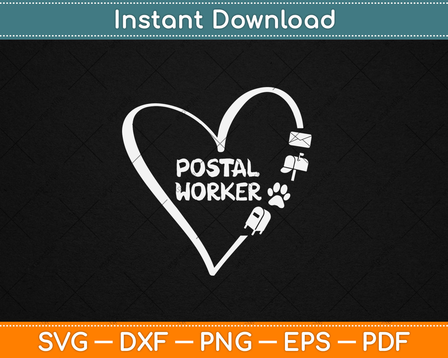 Postal Worker Delivery Service Post Office World Post Day Svg Digital Cutting File
