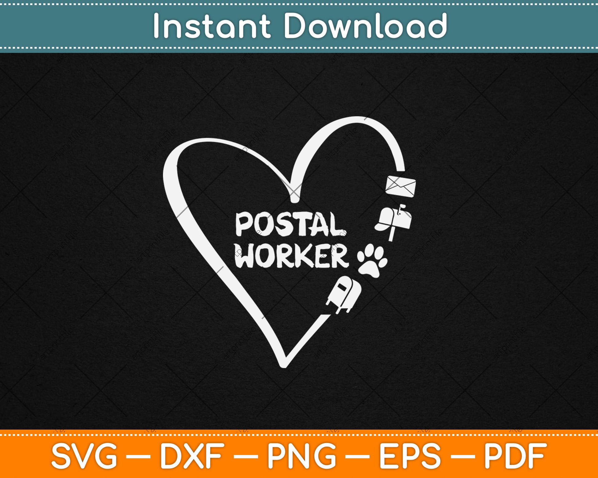 Postal Worker Delivery Service Post Office World Post Day Svg Digital Cutting File