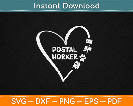 Postal Worker Delivery Service Post Office World Post Day Svg Digital Cutting File