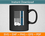 American Flag Patriotic Postal Worker Mailman Mail Lady Svg Digital Cutting File