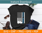 American Flag Patriotic Postal Worker Mailman Mail Lady Svg Digital Cutting File