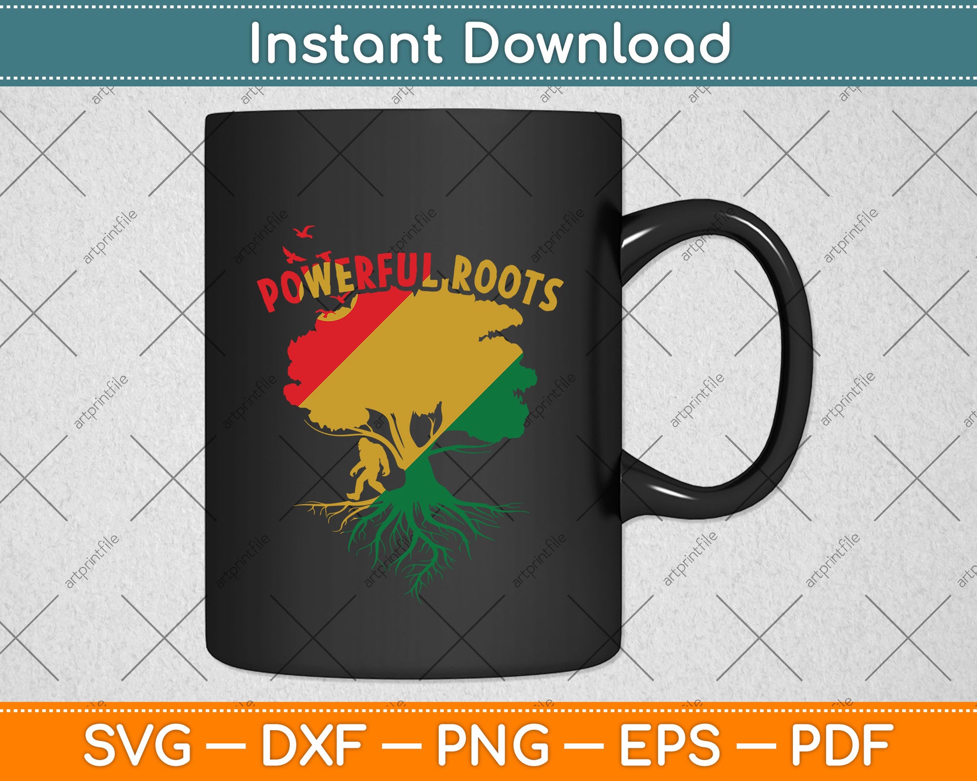 Powerful Roots Juneteenth Afro American Pride Black Lives Matter Svg Digital Cutting File