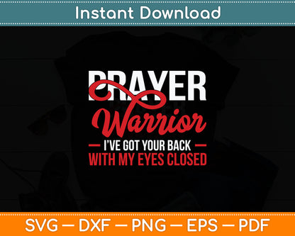 Prayer Warrior - Bible Verse Christian Svg Digital Cutting File