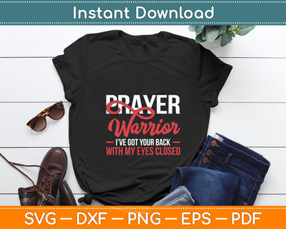 Prayer Warrior - Bible Verse Christian Svg Digital Cutting File