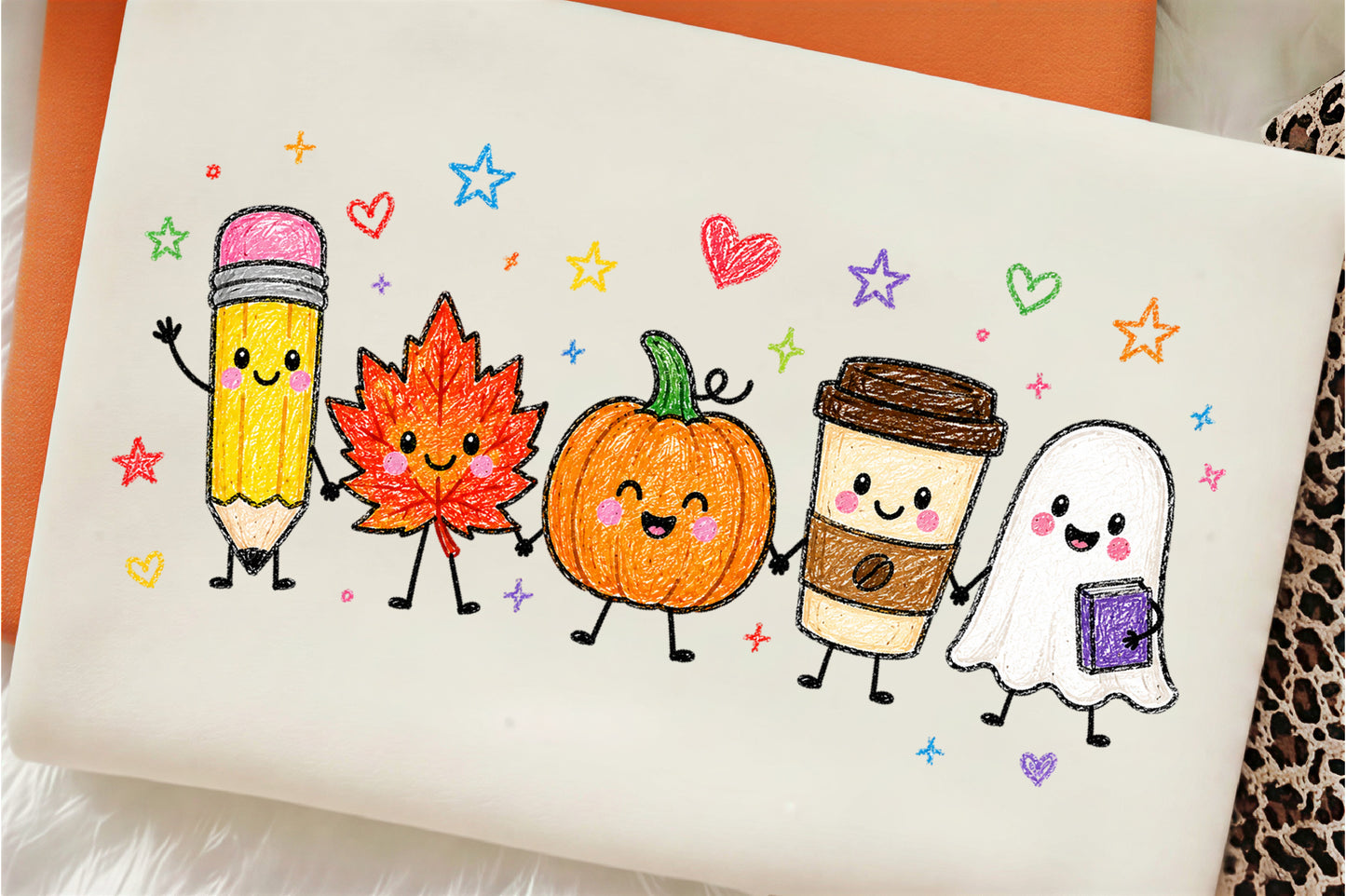 Preppy Autumn Pumpkin PNG Bundle Cute Fall Halloween Thanksgiving Clipart