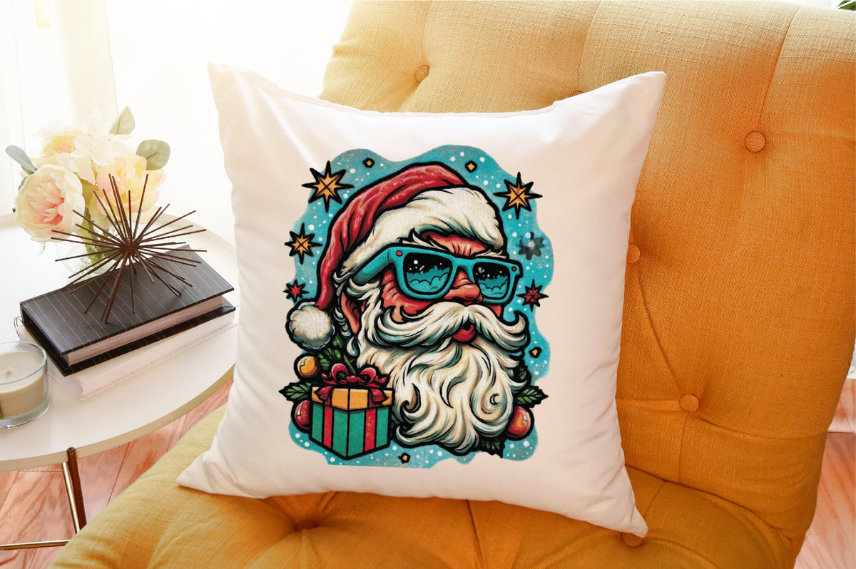 Preppy Christmas Brushstroke Santa PNG