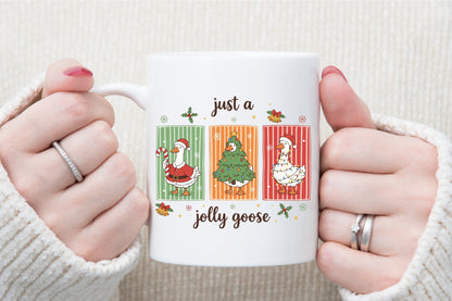 Preppy Christmas Goose PNG