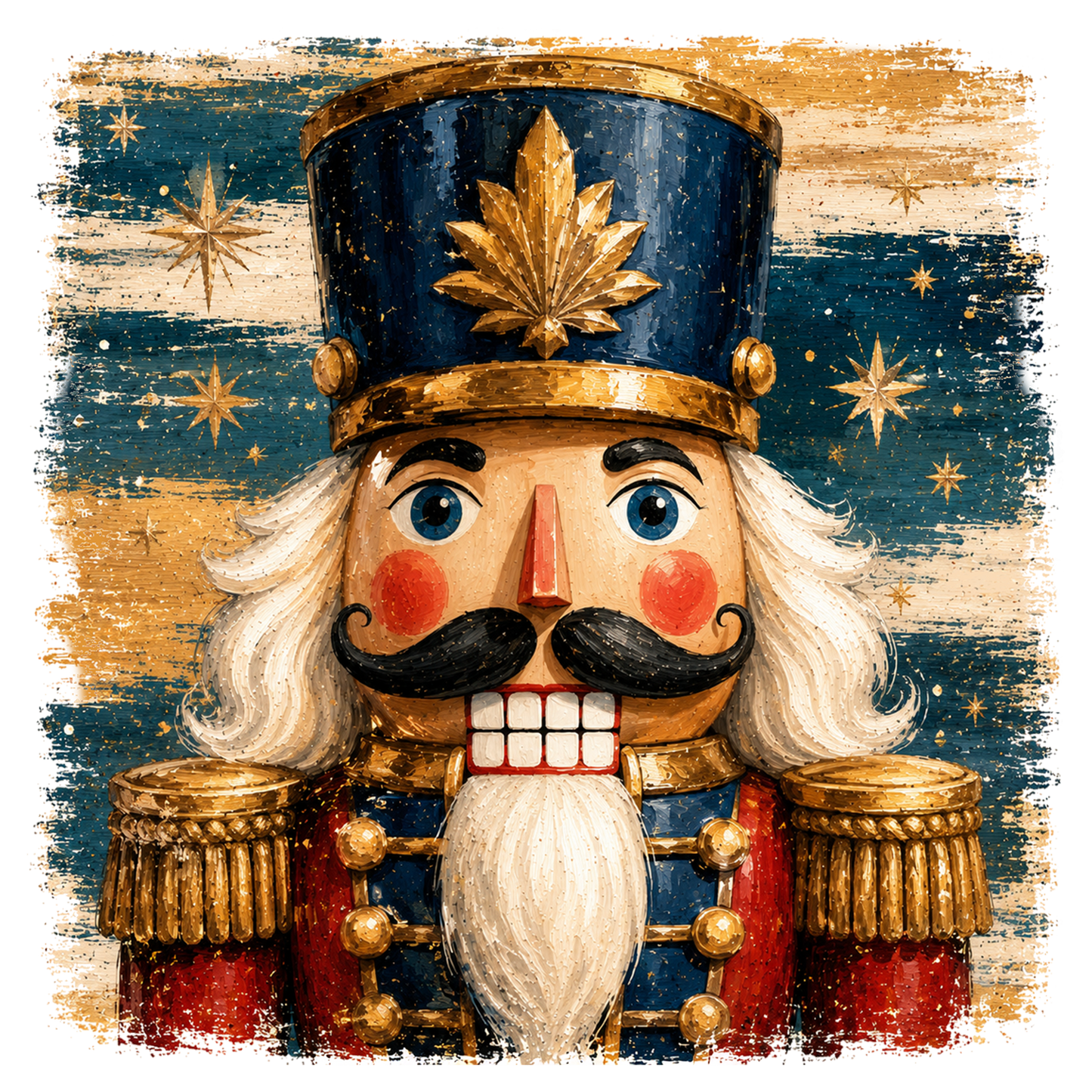 Preppy Christmas Nutcracker PNG  Vintage Holiday Sublimation