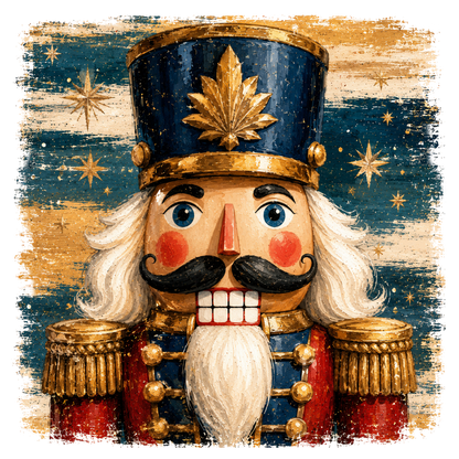 Preppy Christmas Nutcracker PNG  Vintage Holiday Sublimation