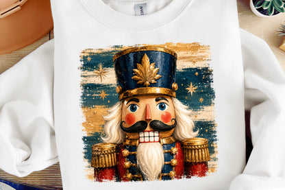 Preppy Christmas Nutcracker PNG  Vintage Holiday Sublimation
