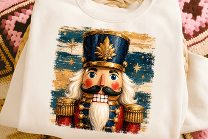 Preppy Christmas Nutcracker PNG  Vintage Holiday Sublimation