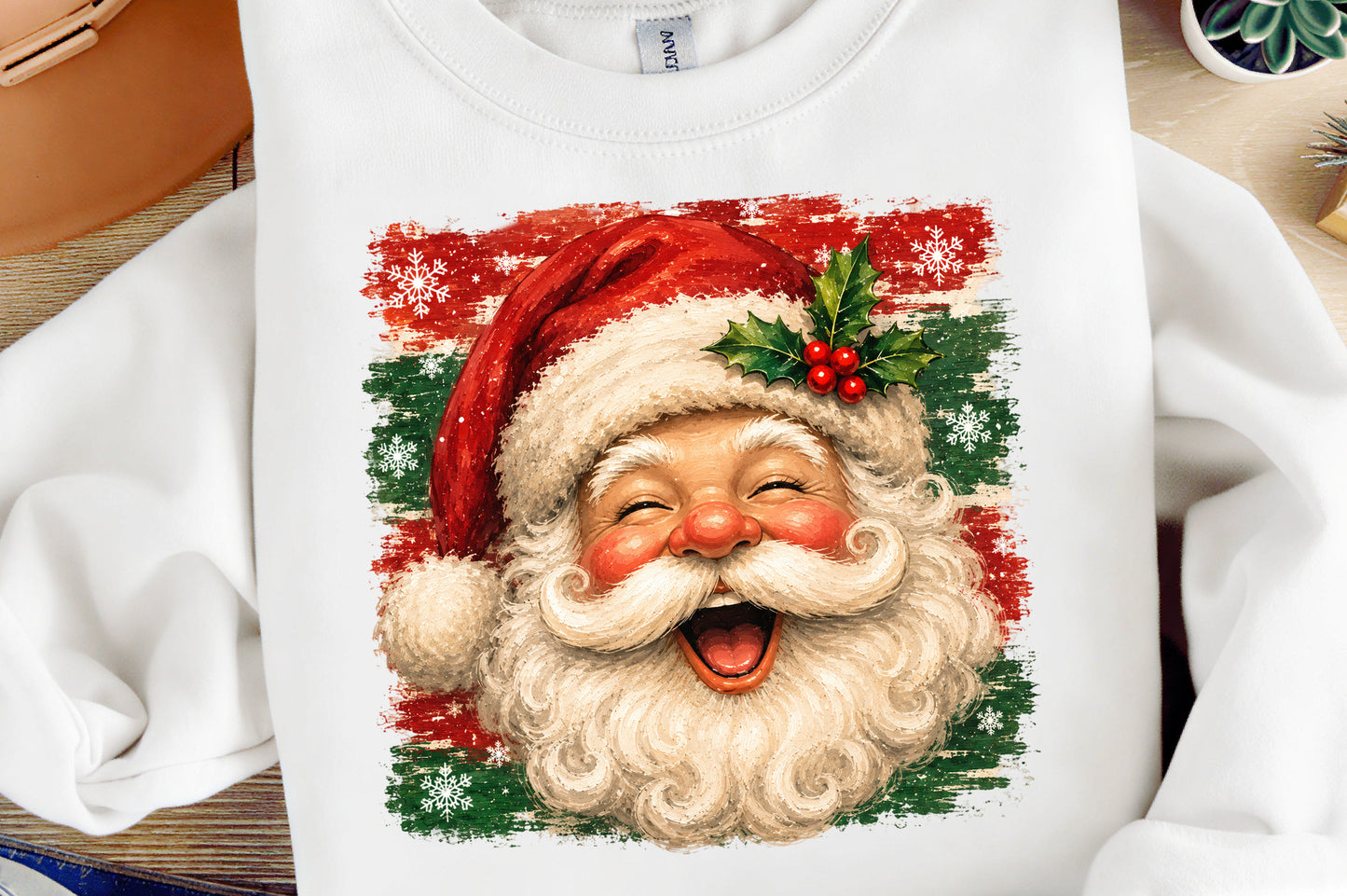 Christmas Santa Claus PNG  Cute Vintage Santa Holiday Sublimation