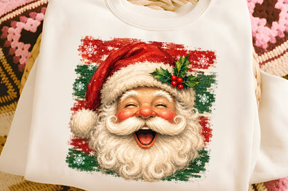 Christmas Santa Claus PNG  Cute Vintage Santa Holiday Sublimation