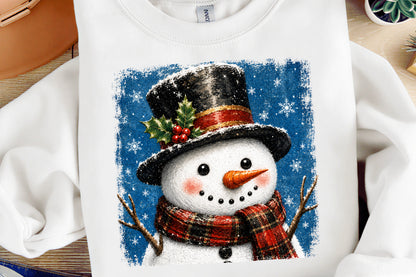 Christmas Snowman PNG  Cute Holiday Snowman Sublimation Design