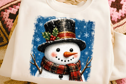 Christmas Snowman PNG  Cute Holiday Snowman Sublimation Design