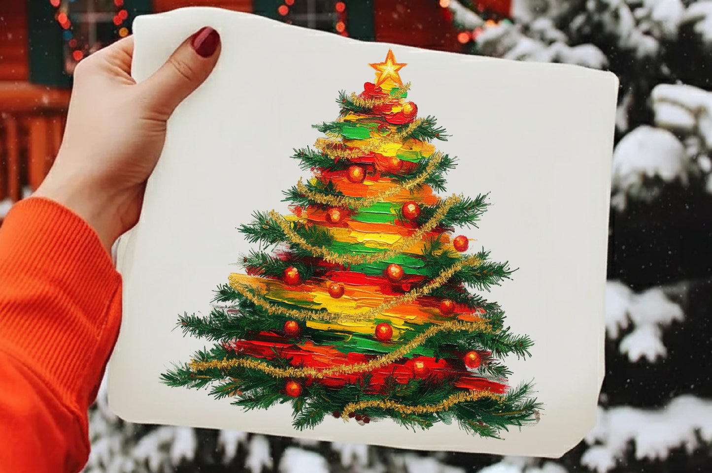 Preppy Christmas Tree Sublimation PNG