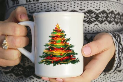 Preppy Christmas Tree Holiday PNG Design